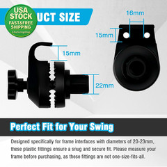 Garden Swing Plastic Fittings Canopy Attachment 20-23Mm Frame 2 Pcs Durable