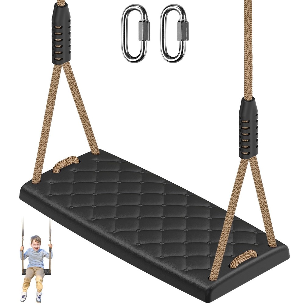 SELEWARE Heavy Duty Swing Seat for Kids & Adults, Non‑Slip Flat Plastic Tree …