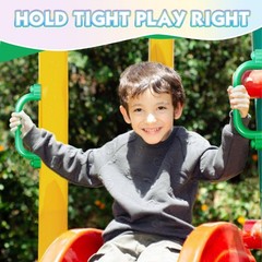 8Pcs Kids Playground Safety Handles -Swing Set & Climbing Frame Hand Grips, M…