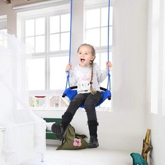 Kids Swing Seat 2 Pack Blue Woven Polyester Heavy Duty 440lbs Outdoor