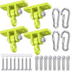 4 Pack Heavy Duty Porch Swing Hangers Kit for Wooden Playground Porch Patio