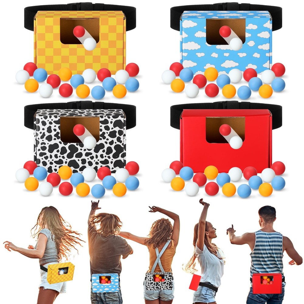 4 Sets Cartoon Story Swing Shaking Balls Game Set Cartoon Story Novelty Twerk…