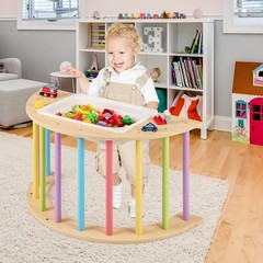 6 in 1 Climbing Arch for Toddlers w/ Collapsible Storage Bin Removable Cushion