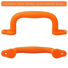 Set of 4 Safety Playground Handles,Swing Set Kids Safety Hand Orange-4pcs