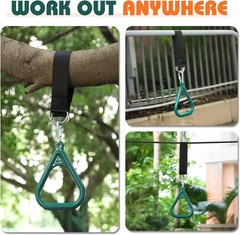 Trapeze Bar Swing Monkey Bars Hanging Ninja Rings Warrior Slackline Obstacle Cou
