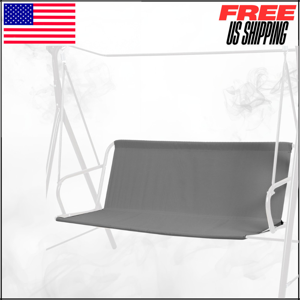 Outdoor Porch Swing SeatCover Replacement 600D Oxford Waterproof Gray 58.2X19.7″