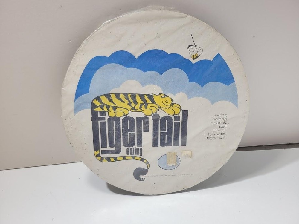 Vintage Tiger Tail Swing Set Rope Disk New Old Stock Playground Outdoor Fun Toy