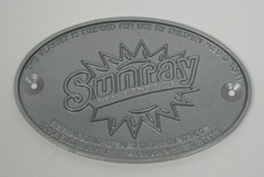Sunray By Rainbow Swingset Playground Advertisement Aluminum Oval Disc NEW