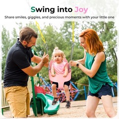 Toddler Swing – High Back Full Bucket Seat for Ages 1-3, 330lb Capacity, Baby…
