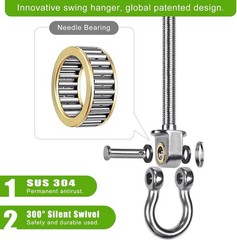 Heavy Duty Swing Hangers with Bearings – Set of 4 Stainless Steel 304 Hardware
