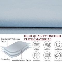 Suaetiai Porch Patio Swing Seat Cover Replacement, 680D Thickened Waterproof …