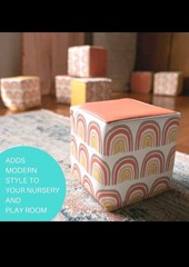 JumpOff Jo 12 Pc Soft Foam Blocks Playset Rainbow Montessori Sensory 6″ Cubes