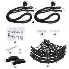 40″ Spider Web Tree Net Swing Safe Nylon Rope Max 600 LBs Play Outside Yard