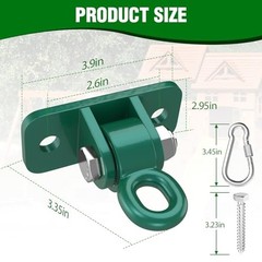 Heavy Duty Swing Hangers with Bearing, Porch Swing Hanging Kit 4 Pack Green