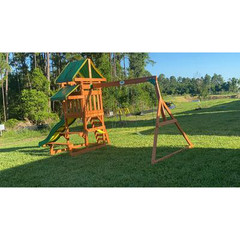 SWING SET PLAYSET OUTDOOR KIDS PLAYGROUND WOODEN BACKYARD EQUIPMENT BACKYARD