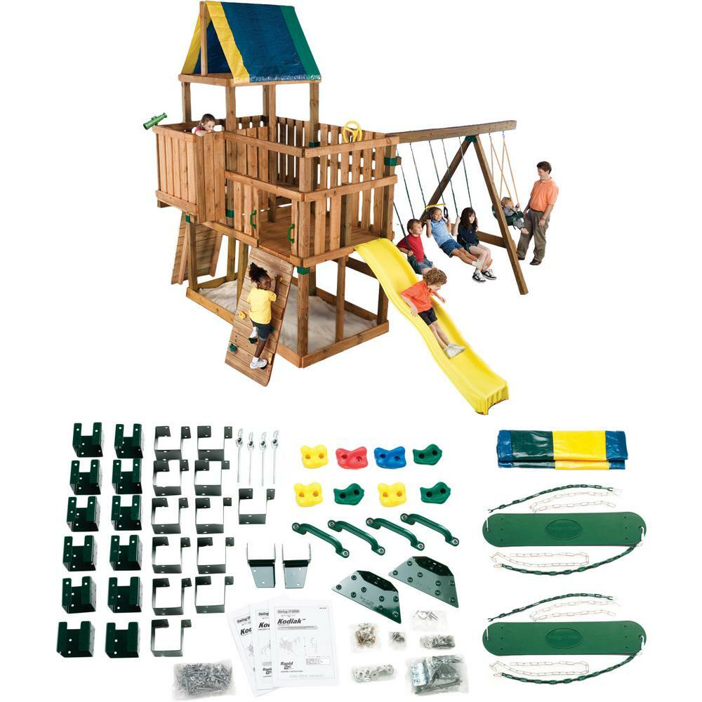 swing-n-slide diy kodiak custom playset hardware kit swing kids not playground