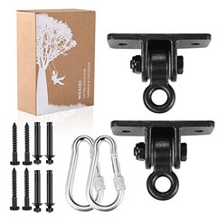 Swing Set Brackets, Heavy Duty Swing Hangers for Wooden Sets Playground Black