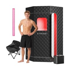 Portable Steam Sauna Tent for Home 3L Infrared Sauna for Indoor, Outdoor, Gym…