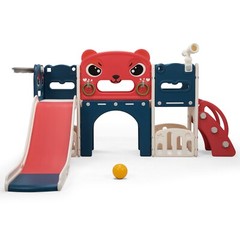 Toddler Climber Slide Playset Outdoor Indoor Freestanding Slide for Kids