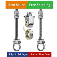 Heavy Duty Bearing Swing Hangers, 2 Pack Stainless Steel Swing Set Hooks for …