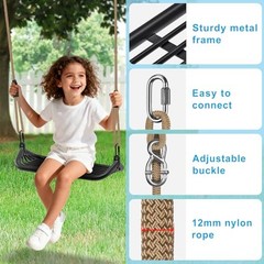 Heavy Duty Swing Set Kit – Reinforced A-Frame Brackets & 4 Hangers, DIY Swing