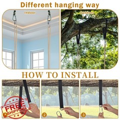 Hollowfly 2pk Fresh Style Wood Swing