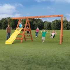 Outdoor Swing Set Hardware Kit W Playset Accessories (Lumber Slide Not Included)