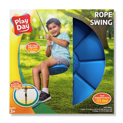 Rope Swing, Outdoor Adjustable Nylon Rope Disc Swing Ages 3+ NEW