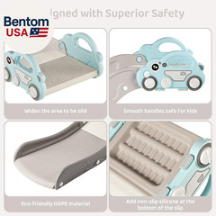 Indoor Kids Baby Couch Slide for Toddler 1-3, Sofa Slide Add-On Attachment for B