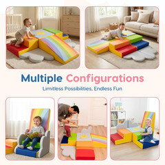 Foam Climbing Blocks 6-Piece Set – Indoor Climbing Toys for Toddlers Ages 1 to 4