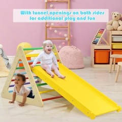 Kids Indoor Triangle Climber Play Gym Set Playroom Toddler Activity Ladder Ramp