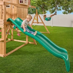 SWING SET PLAYSET OUTDOOR PLAYGROUND WOODEN BACKYARD EQUIPMENT CHILDREN PLAY NEW