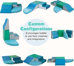 4-Pc Soft Play Climbing Set for Toddlers, PU Leather