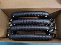 Set of 4 Safety Playground Handles,Swing Set Kids Safety Hand Grips Black-4pcs