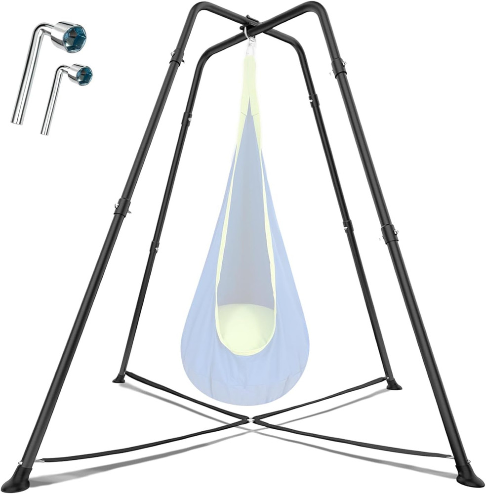 Swing Stand for Kids, 330LBS Heavy Duty Metal Swings Frame for Backyard Indoor,