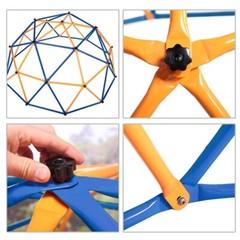 TOBBI Kids Jungle Gym Dome Metal Toddler Climbing Frame Sports Play Set for Gift