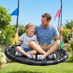 Saucer Swing for Kids & Adults, 900lbs Weight Capacity Heavy Duty Tree 40 Inch