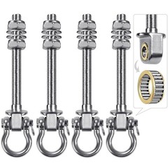 Heavy-Duty Swing Hangers – 4 Pack Stainless Steel Hooks for Hammocks, Yoga Swing
