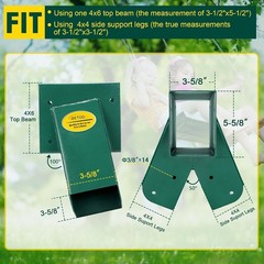 A-Frame 1pcs Bracket Swing Set Bracket for Heavy Duty Swing Set – Includes Mo…
