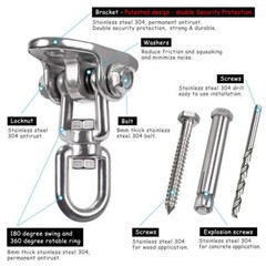 Heavy Duty Swing Hangers Stainless Steel 304 Double Protection Design【2000 lb…