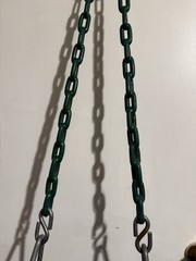 Commercial Full Bucket Toddler Swing Seat with Safe Plastic Coated Chains Blue