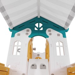 10in1 Toddler Slide Swing Playset Climber w/Playhouse Playground Indoor Outdoor