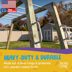 DIY Monkey Bars Kit 12 Pack Heavy Duty and Durable Do It Yourself Uv-Resistant
