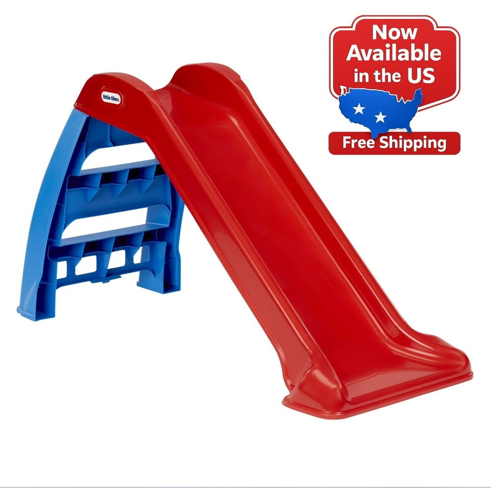 Little Tikes First Slip and Slide, Easy Set Up Playset, Indoor Outdoor Backyard,