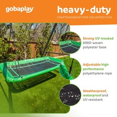 gobaplay Outdoor Swing Set Frame with Bars & gobaplay Rectangle Swing Platform