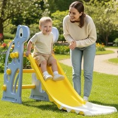Slide for Kids 2–4 Years Compact Indoor & Outdoor Baby, Durable Plastic