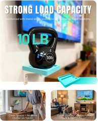 Wall-Mounted Wooden Stand Compatible with Nex Playground Console, Fixed Shelf…
