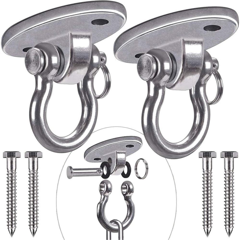 Stainless Steel Swing Hanger – 2000 LB Capacity with Easy Install Screws