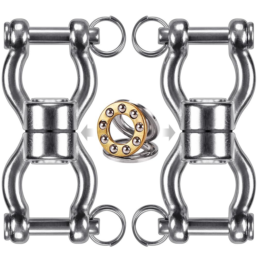 Silent Bearing Swing Swivel, 360° Rotational Device Hanging Accessory with Re…