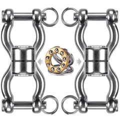 Silent Bearing Swing Swivel, 360° Rotational Device Hanging Accessory with Re…